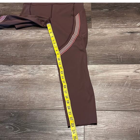 Lululemon Women's Speed Limit Crop 23"  Size 6 Reddish Brown Color - Picture 8 of 8